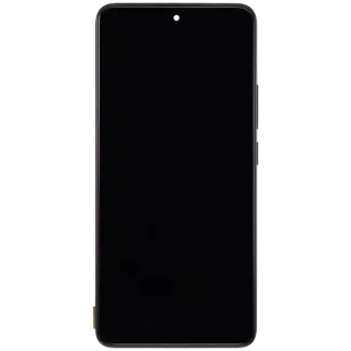 OLED Display mit Rahmen für Xiaomi Redmi Note 14 5G (Aftermarket Plus) (Midnight Black (Schwarz))