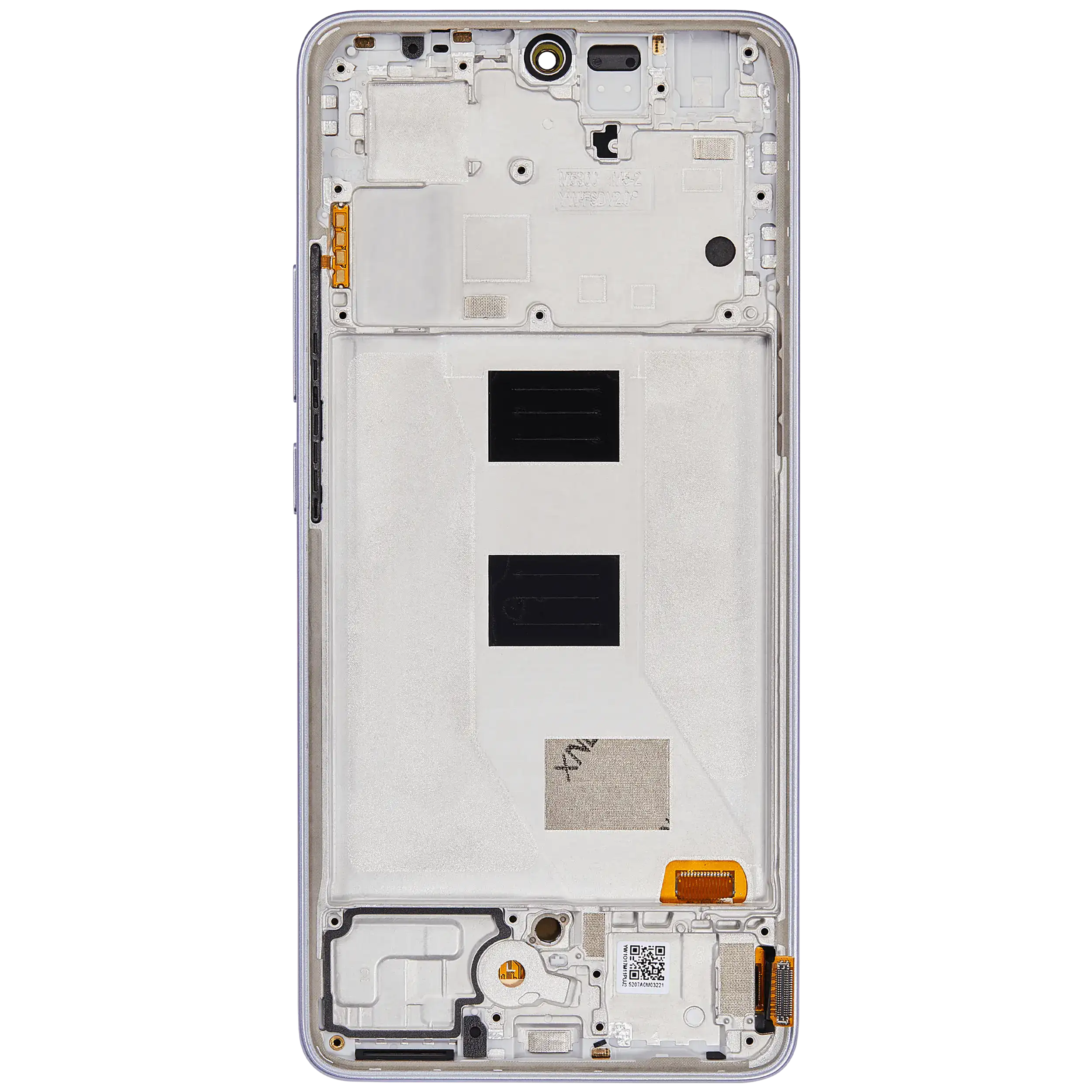 OLED Display mit Rahmen für Xiaomi Redmi Note 14 5G (Aftermarket Plus) (Lavender Purple) – Bild 4