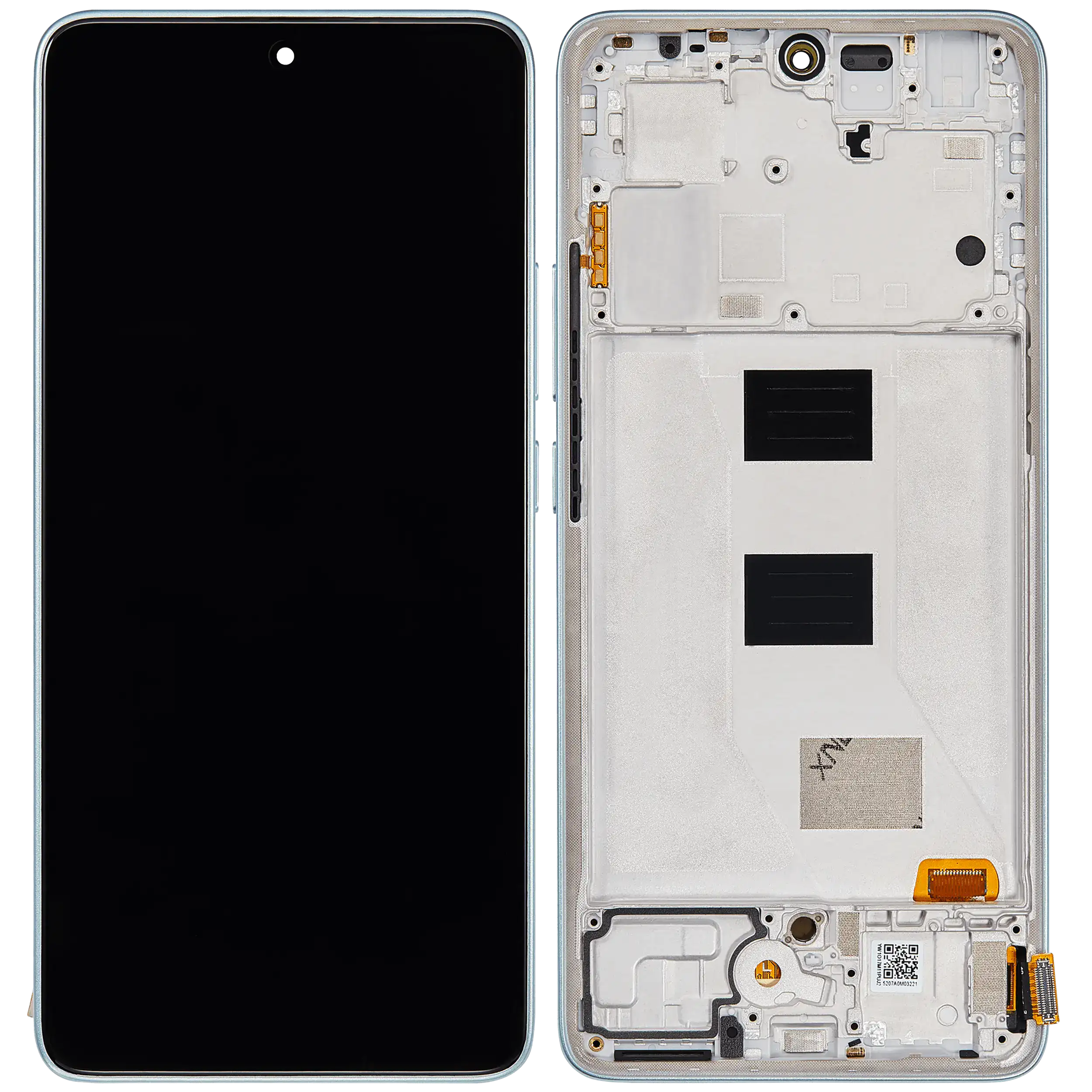 OLED Display mit Rahmen für Xiaomi Redmi Note 14 5G (Aftermarket Plus) (Coral Green) – Bild 2