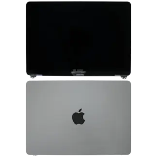 komplette LCD-Displayeinheit für MacBook Air 13" (A3240 /Early 2025) (vormontiert Lid Angle Sensor Kabel) (ausgebautes Originalteil: Grade A) (Silver (Silber))