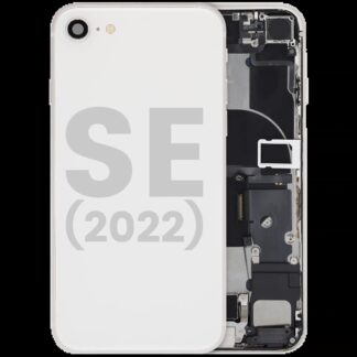 Rückgehäuse mit Ladebuchse Flex und Kleinteilen vormontiert für iPhone SE (2022) (ausgebautes Originalteil: Grade A) (Starlight)