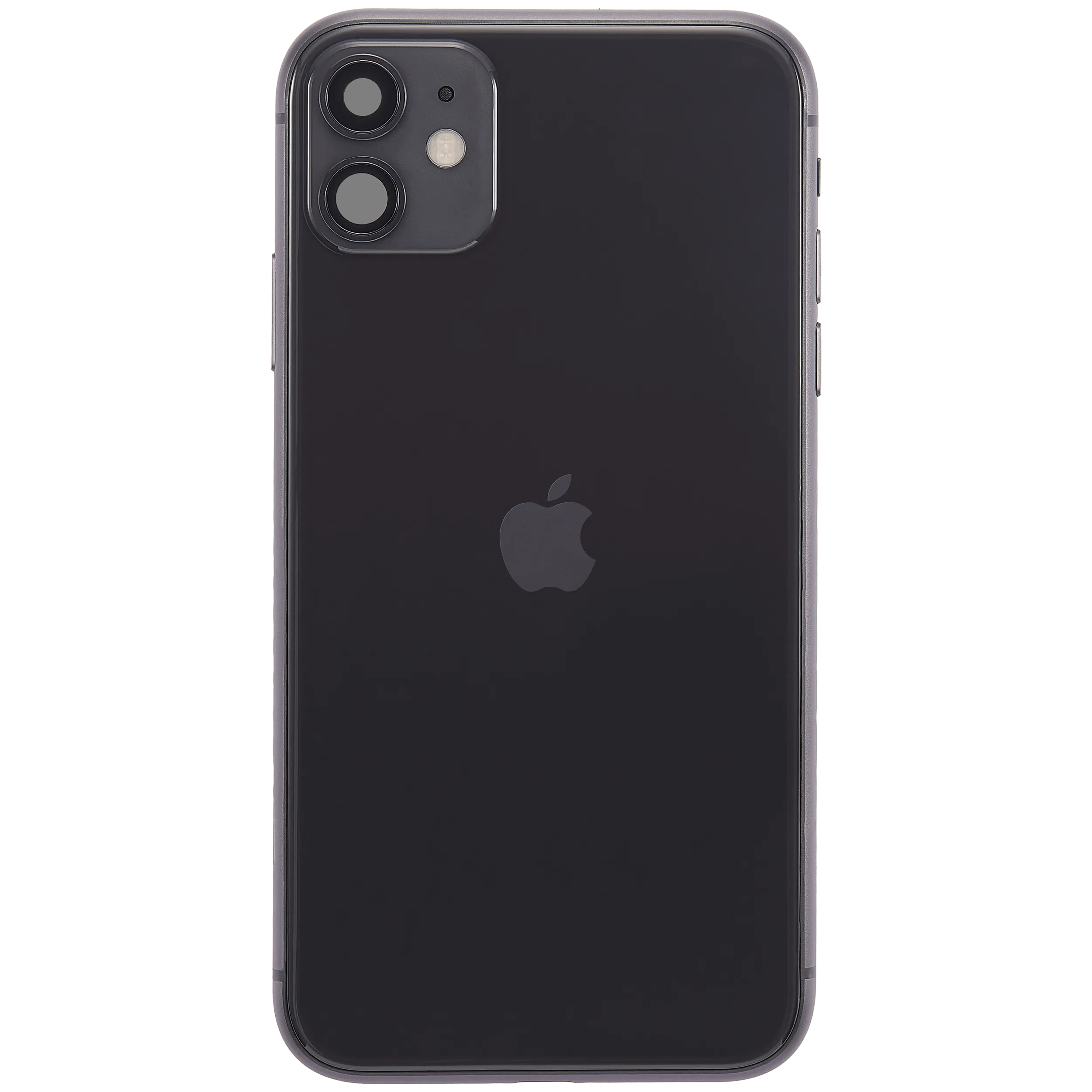 Rückgehäuse mit Ladebuchsen-Flex und Kleinteilen für iPhone 11 (ausgebautes Originalteil: Grade A) (Black (Schwarz)) – Bild 3