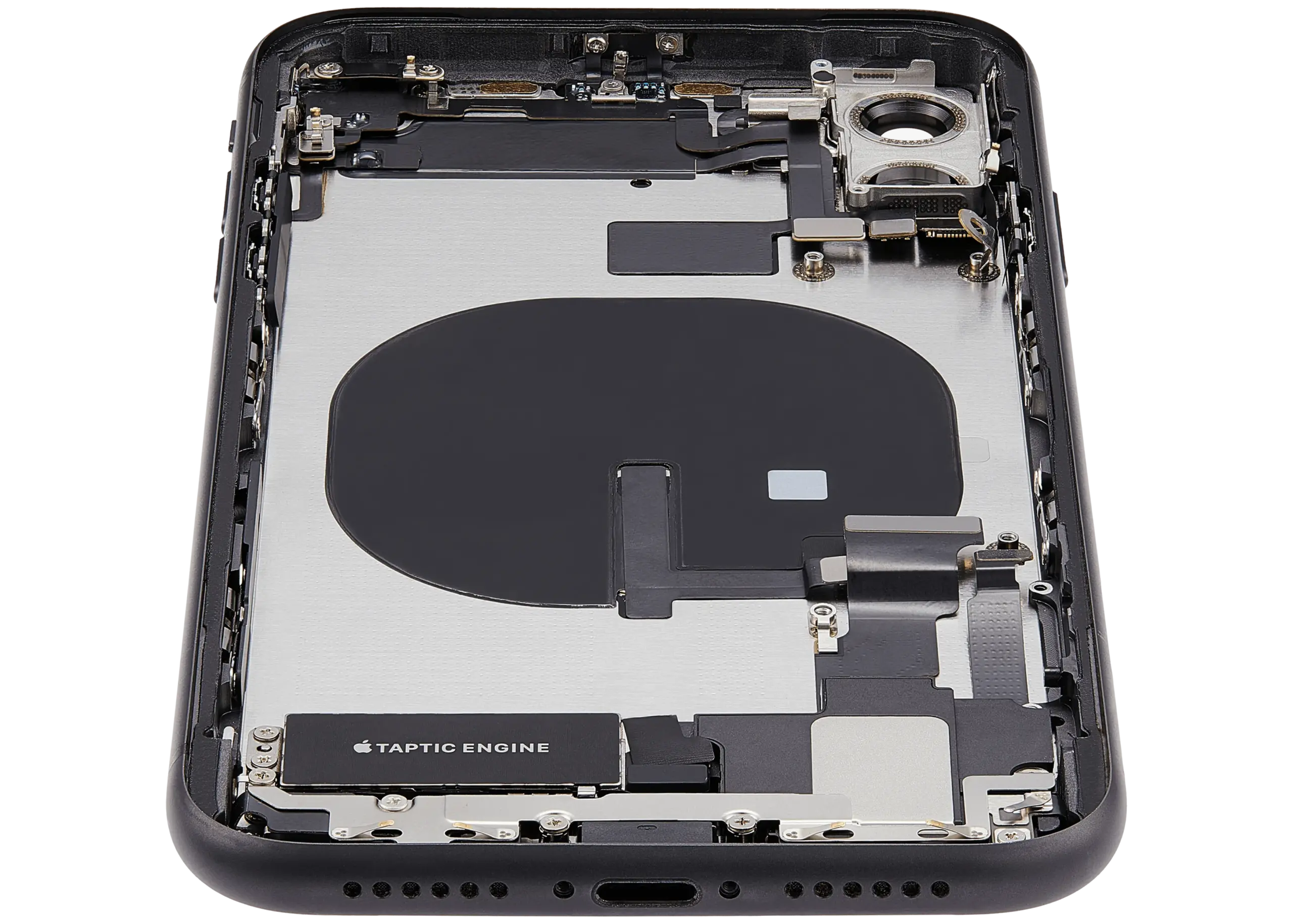 Rückgehäuse mit Ladebuchsen-Flex und Kleinteilen für iPhone 11 (ausgebautes Originalteil: Grade A) (Black (Schwarz)) – Bild 4