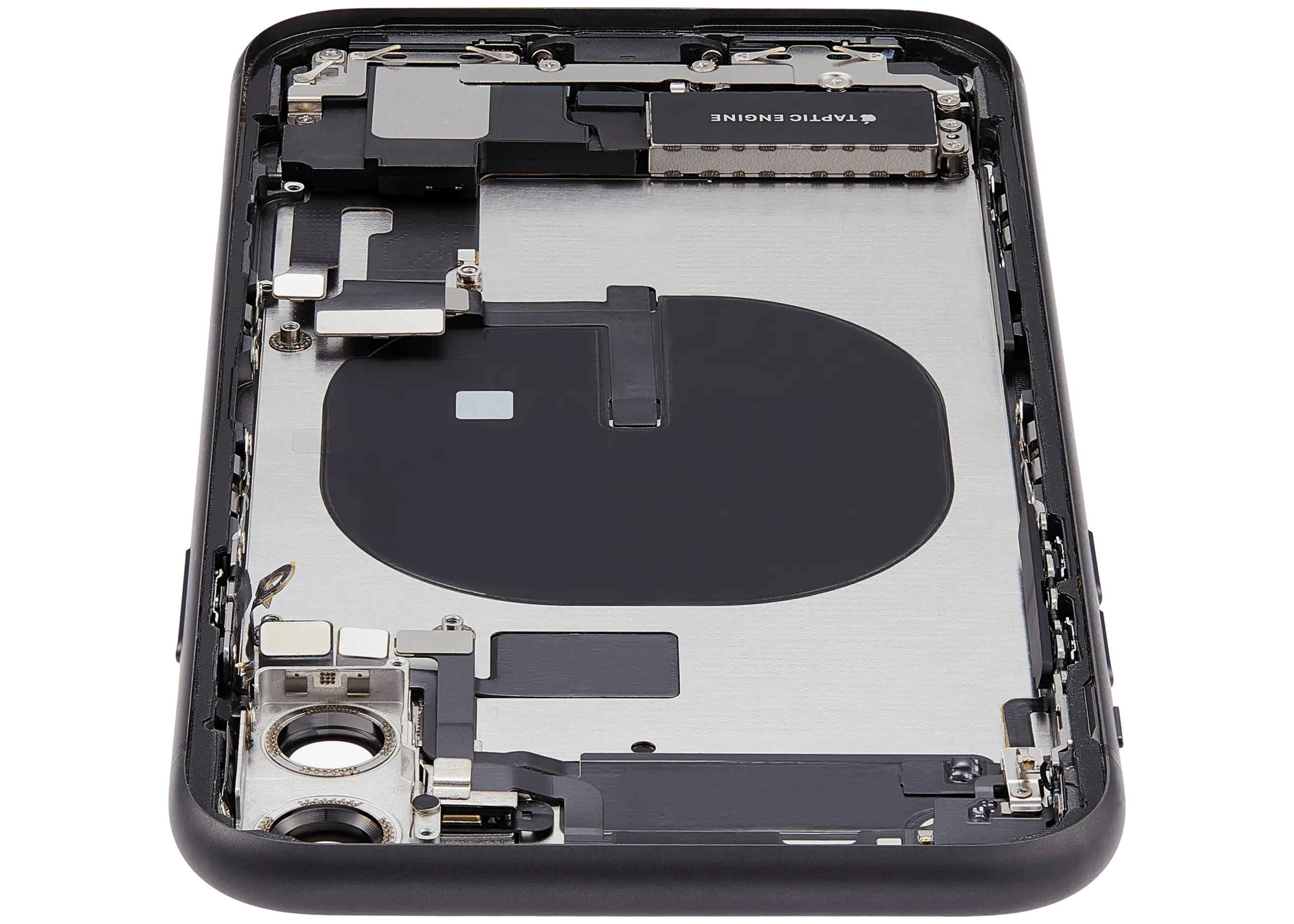 Rückgehäuse mit Ladebuchsen-Flex und Kleinteilen für iPhone 11 (ausgebautes Originalteil: Grade B) (Black (Schwarz)) – Bild 4