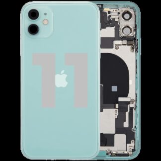Rückgehäuse mit Ladebuchsen-Flex und Kleinteilen für iPhone 11 (ausgebautes Originalteil: Grade B) (Green (Grün))