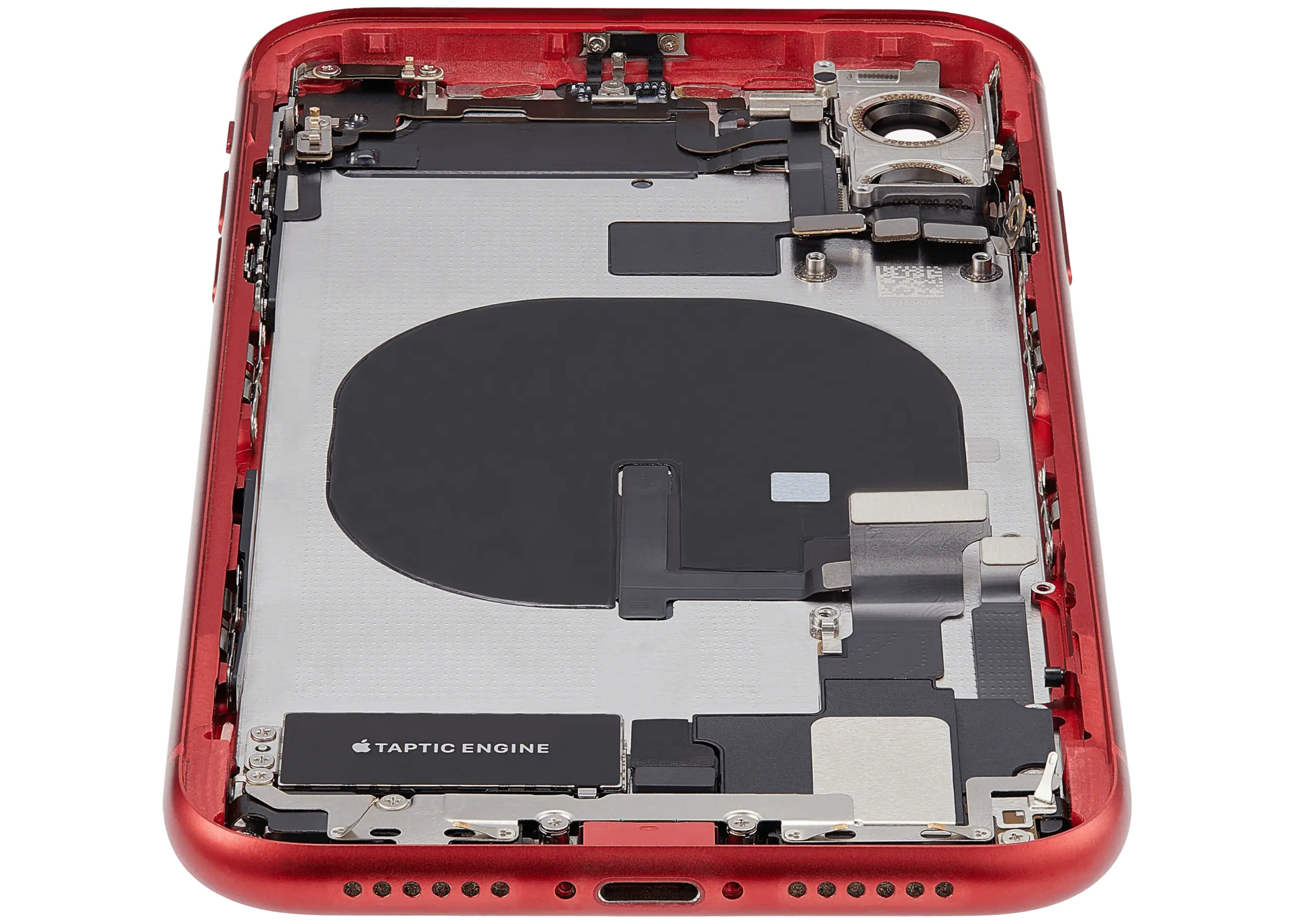 Rückgehäuse mit Ladebuchsen-Flex und Kleinteilen für iPhone 11 (ausgebautes Originalteil: Grade B) (Red (Rot)) – Bild 3