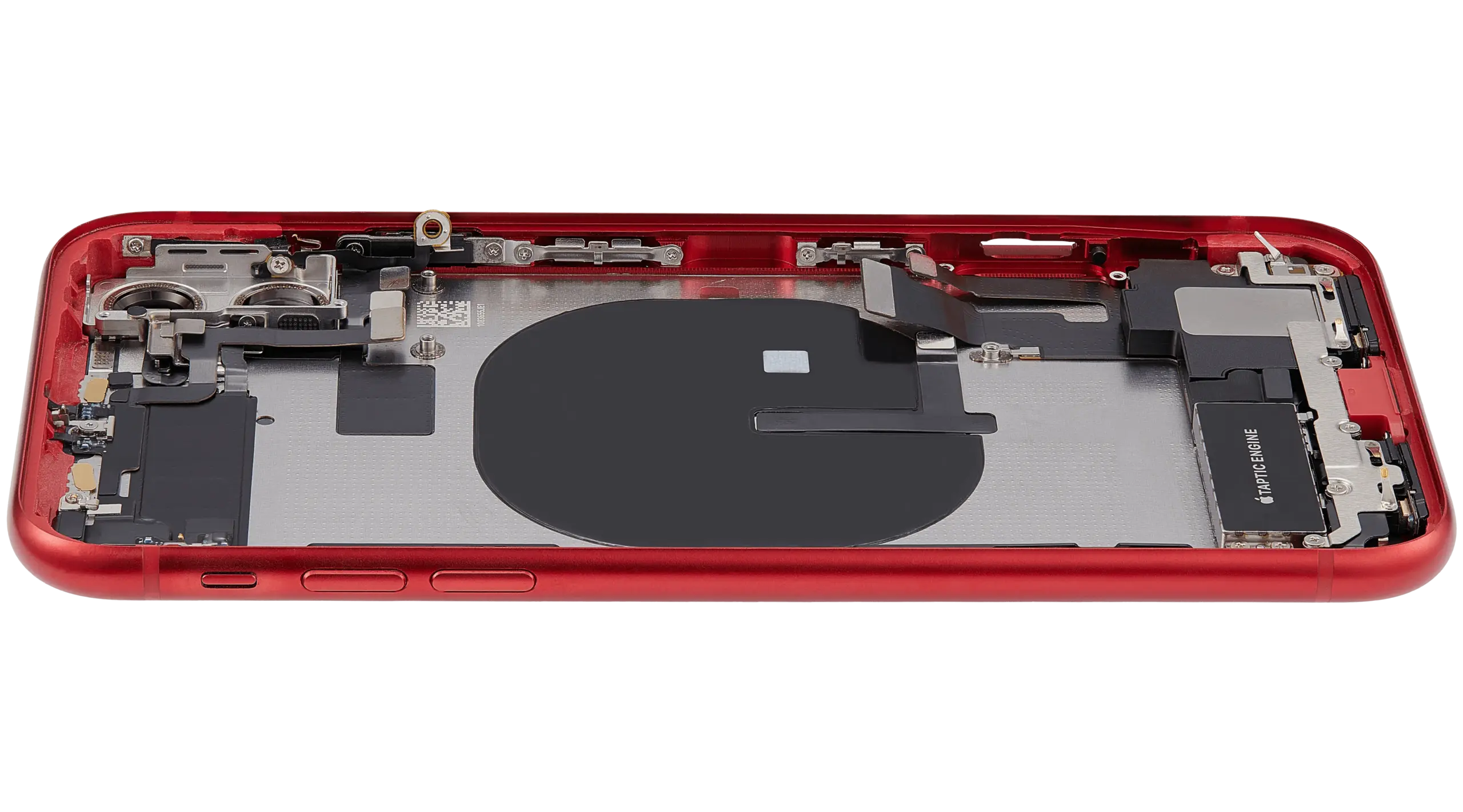 Rückgehäuse mit Ladebuchsen-Flex und Kleinteilen für iPhone 11 (ausgebautes Originalteil: Grade C) (Red (Rot)) – Bild 4