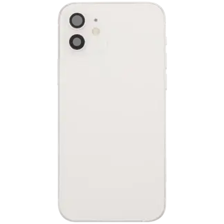 Rückgehäuse mit Ladebuchsen-Flex und Kleinteilen für iPhone 12 (EU / globale Version) (ausgebautes Originalteil: Grade B) (White (Weiß))
