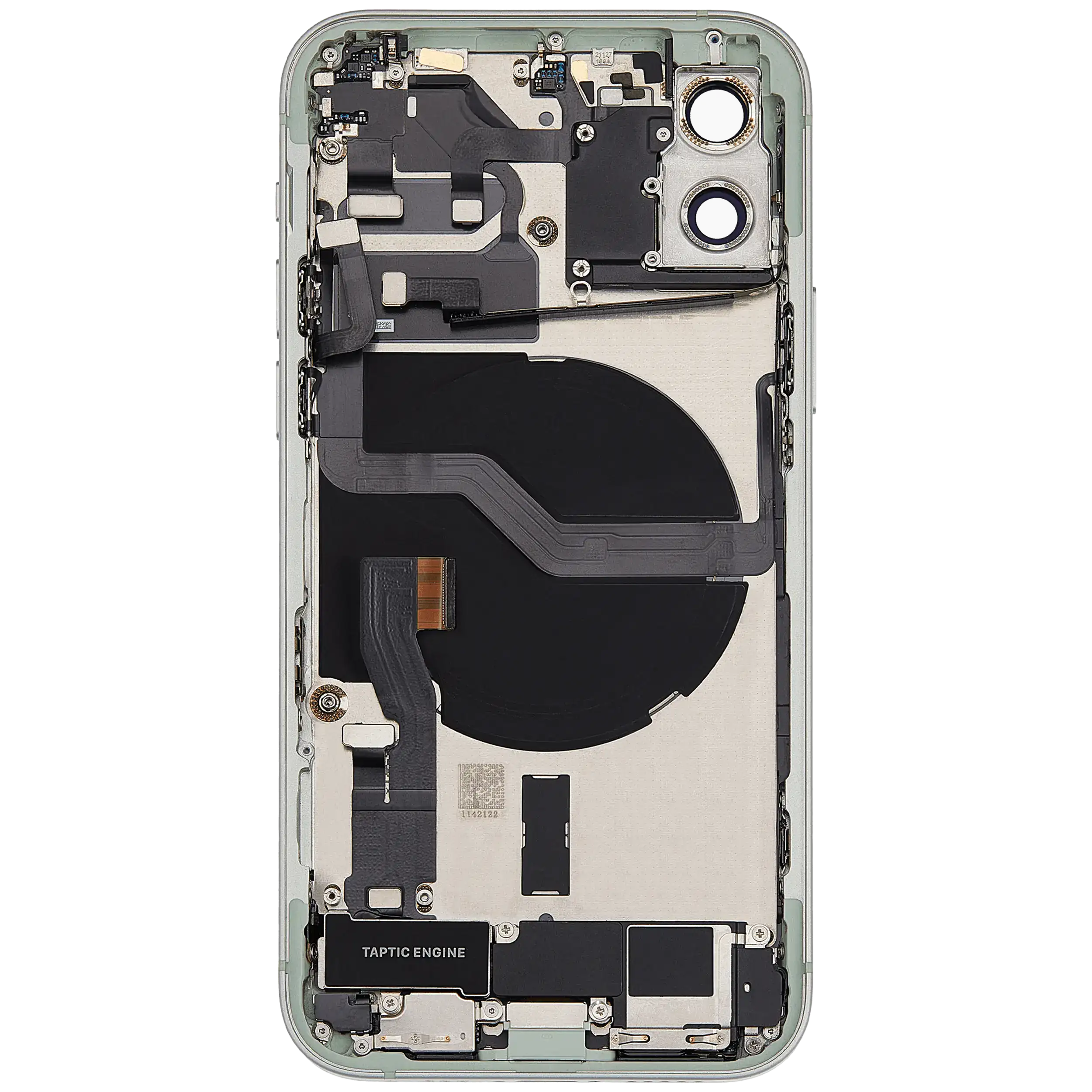 Rückgehäuse mit Ladebuchsen-Flex und Kleinteilen für iPhone 12 (EU / globale Version) (ausgebautes Originalteil: Grade C) (Green (Grün)) – Bild 4