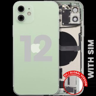 Rückgehäuse mit Ladebuchsen-Flex und Kleinteilen für iPhone 12 (EU / globale Version) (ausgebautes Originalteil: Grade C) (Green (Grün))