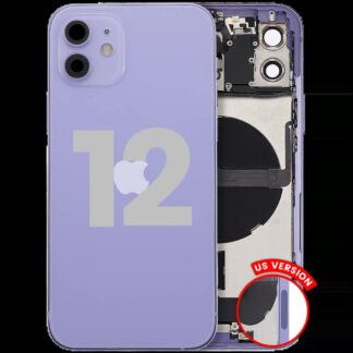 Rückgehäuse mit Ladebuchsen-Flex und Kleinteilen für iPhone 12 (US-Version) (ausgebautes Originalteil: Grade B) (Purple (Violett))