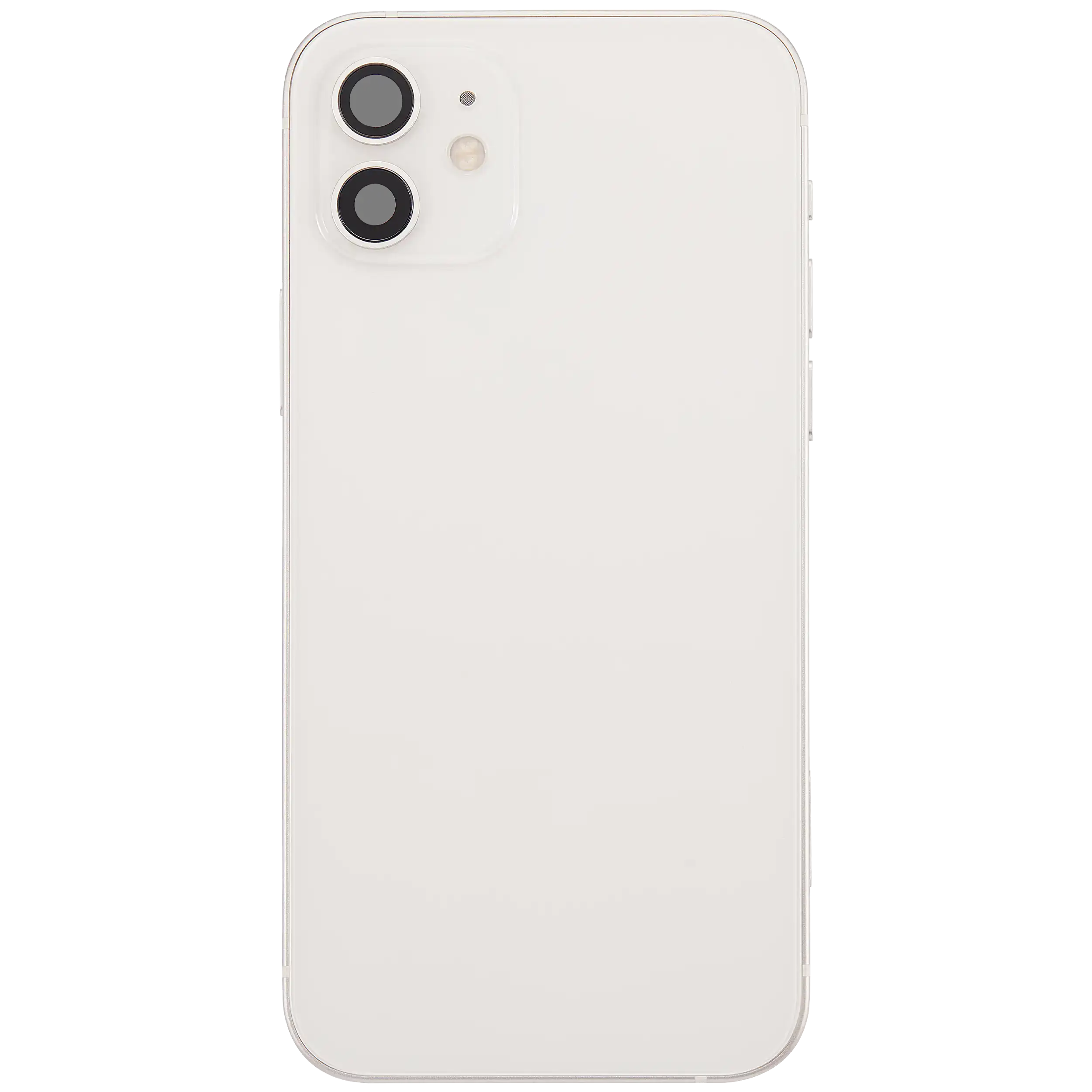 Rückgehäuse mit Ladebuchsen-Flex und Kleinteilen für iPhone 12 (US-Version) (ausgebautes Originalteil: Grade B) (White (Weiß)) – Bild 3