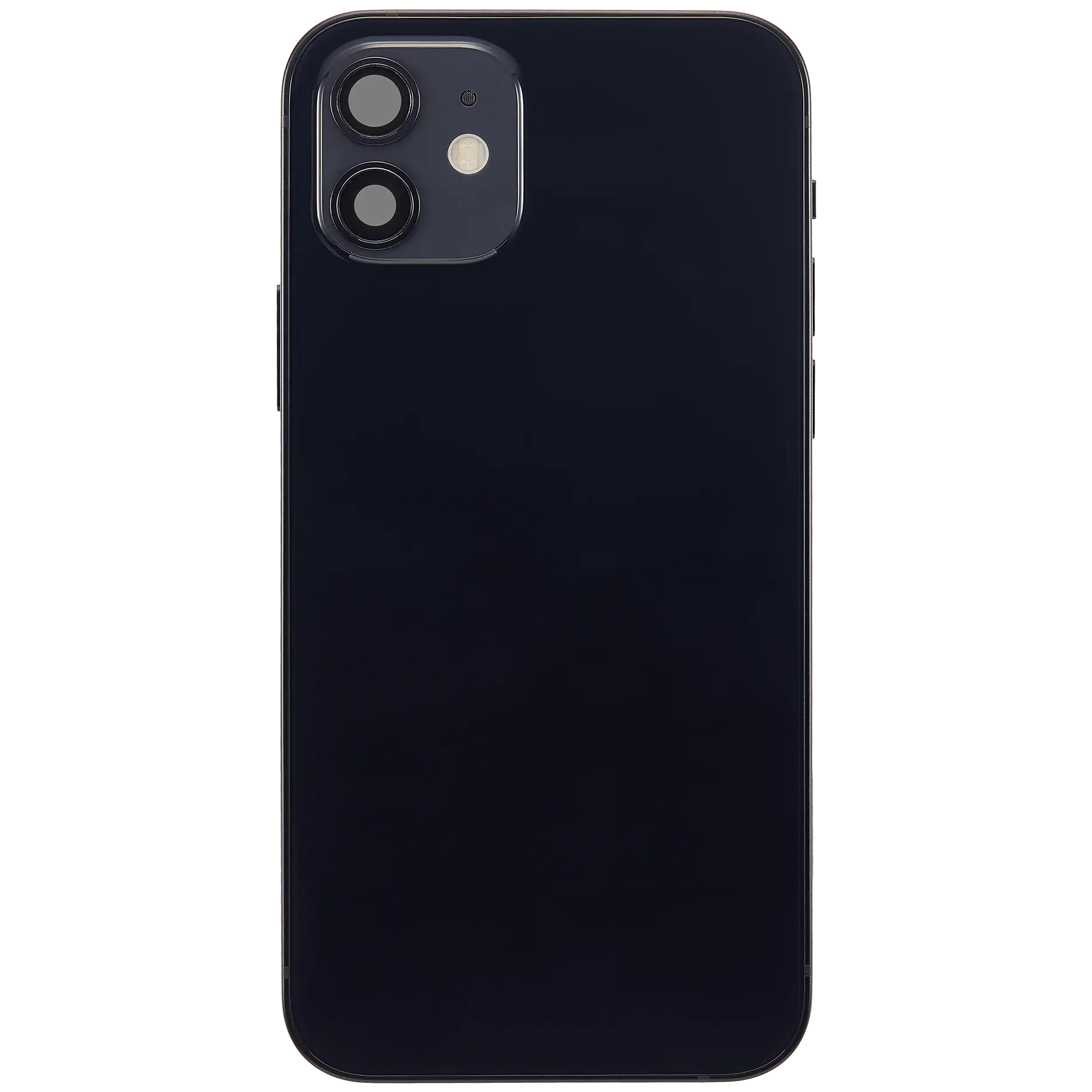 Rückgehäuse mit Ladebuchsen-Flex und Kleinteilen für iPhone 12 (US-Version) (ausgebautes Originalteil: Grade C) (Black (Schwarz)) – Bild 3