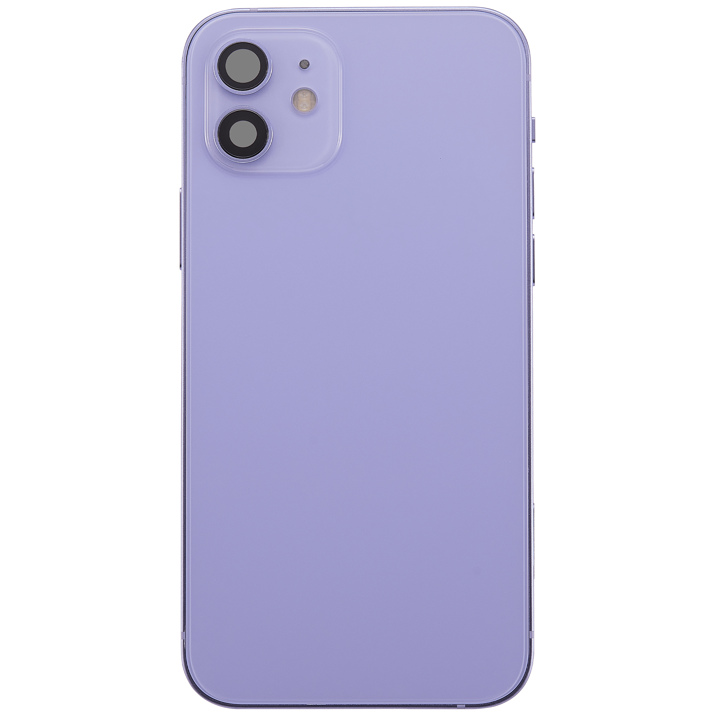 Rückgehäuse mit Ladebuchsen-Flex und Kleinteilen für iPhone 12 (US-Version) (ausgebautes Originalteil: Grade C) (Purple (Violett)) – Bild 3