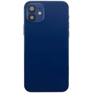 Rückgehäuse mit Ladebuchsen-Flex und Kleinteilen für iPhone 12 Mini (EU / globale Version) (ausgebautes Originalteil: Grade B) (Blue (Blau))