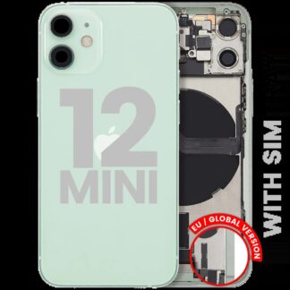 Rückgehäuse mit Ladebuchsen-Flex und Kleinteilen für iPhone 12 Mini (EU / globale Version) (ausgebautes Originalteil: Grade B) (Green (Grün))