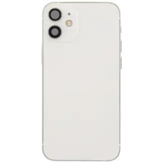Rückgehäuse mit Ladebuchsen-Flex und Kleinteilen für iPhone 12 Mini (EU / globale Version) (ausgebautes Originalteil: Grade B) (White (Weiß))