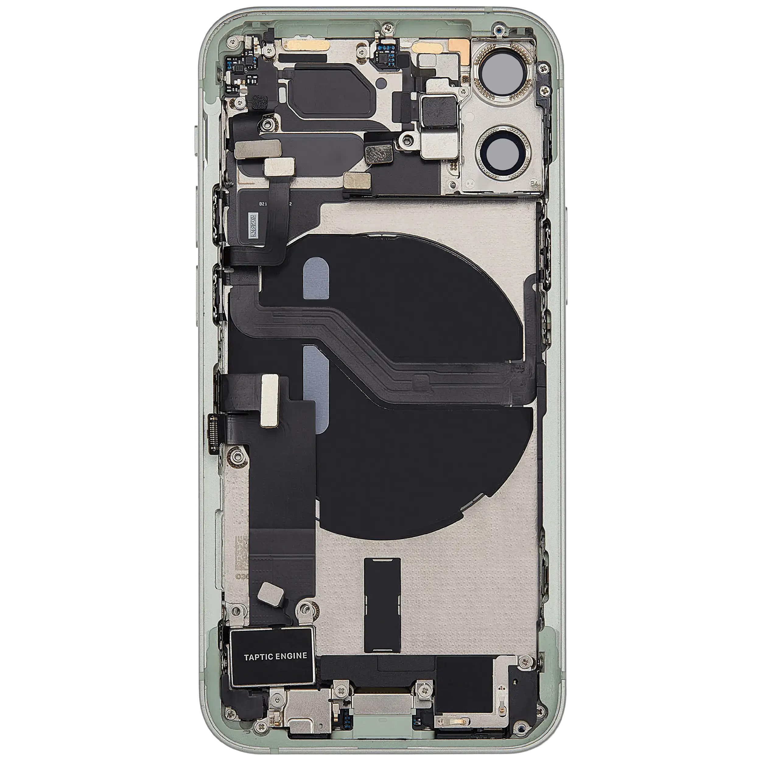 Rückgehäuse mit Ladebuchsen-Flex und Kleinteilen für iPhone 12 Mini (EU / globale Version) (ausgebautes Originalteil: Grade C) (Green (Grün)) – Bild 4