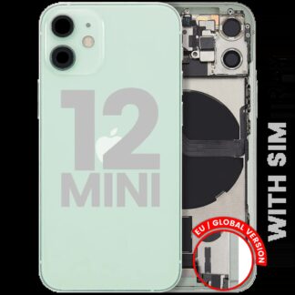 Rückgehäuse mit Ladebuchsen-Flex und Kleinteilen für iPhone 12 Mini (EU / globale Version) (ausgebautes Originalteil: Grade C) (Green (Grün))