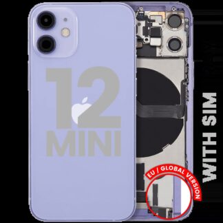 Rückgehäuse mit Ladebuchsen-Flex und Kleinteilen für iPhone 12 Mini (EU / globale Version) (ausgebautes Originalteil: Grade C) (Purple (Violett))