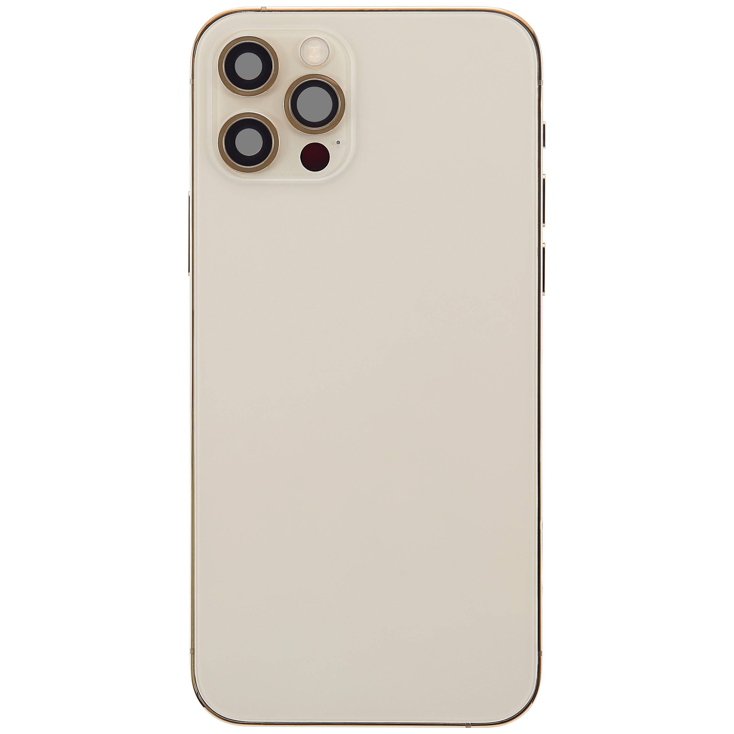 Rückgehäuse mit Ladebuchsen-Flex und Kleinteilen für iPhone 12 Pro (EU / globale Version) (ausgebautes Originalteil: Grade B) (Gold) – Bild 3