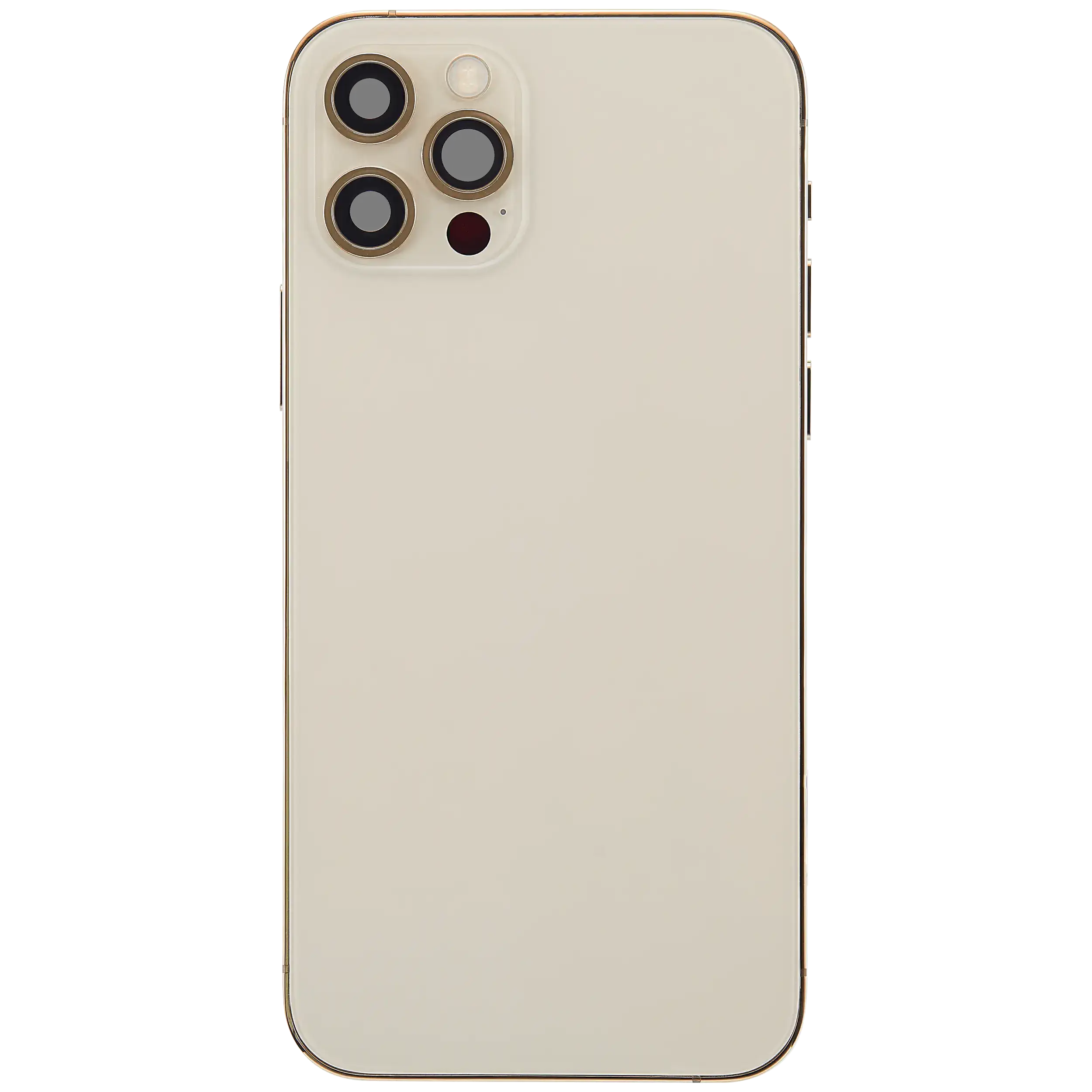 Rückgehäuse mit Ladebuchsen-Flex und Kleinteilen für iPhone 12 Pro (EU / globale Version) (ausgebautes Originalteil: Grade C) (Gold) – Bild 3
