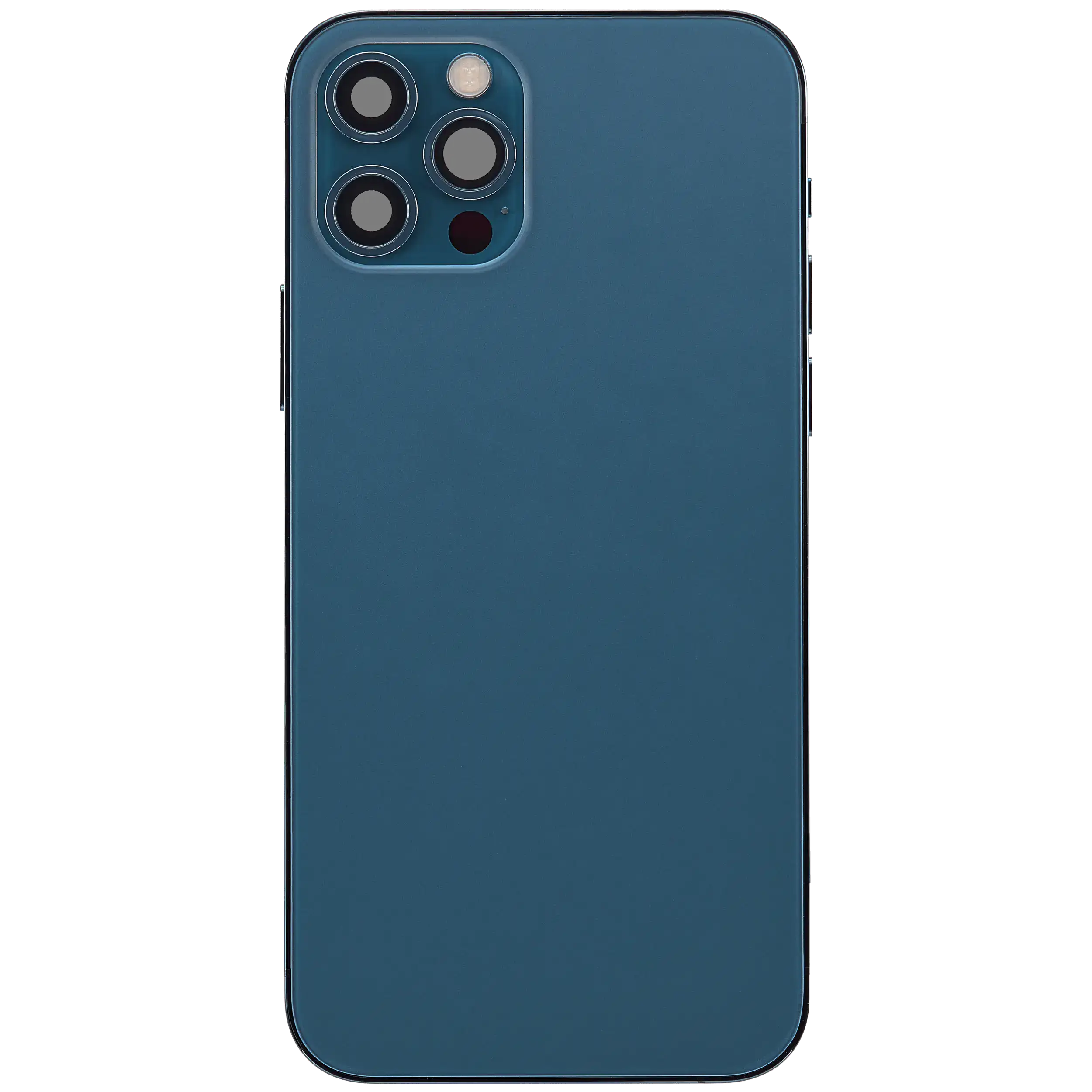 Rückgehäuse mit Ladebuchsen-Flex und Kleinteilen für iPhone 12 Pro (US-Version) (ausgebautes Originalteil: Grade A) (Pacific Blue) – Bild 3
