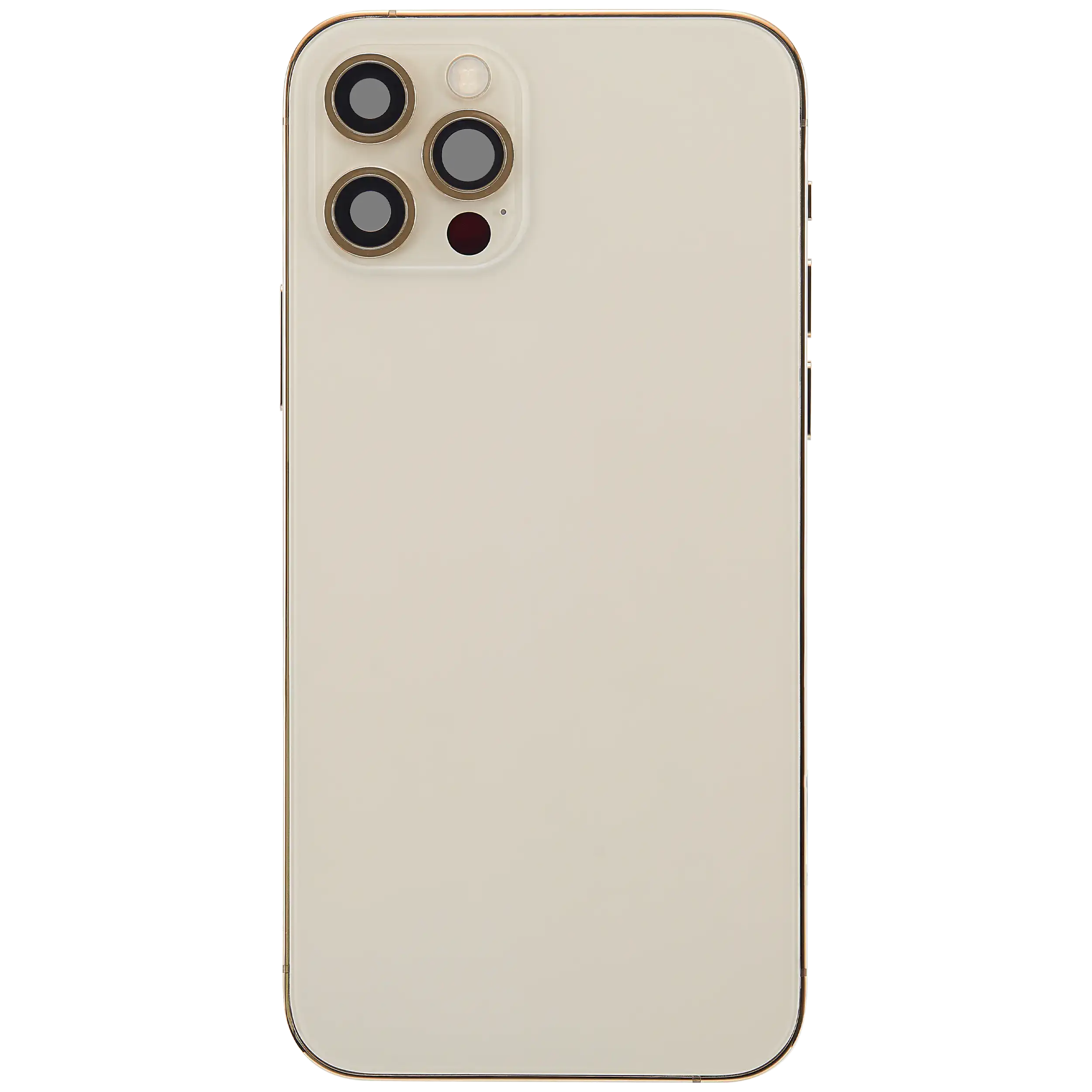 Rückgehäuse mit Ladebuchsen-Flex und Kleinteilen für iPhone 12 Pro (US-Version) (ausgebautes Originalteil: Grade B) (Gold) – Bild 3