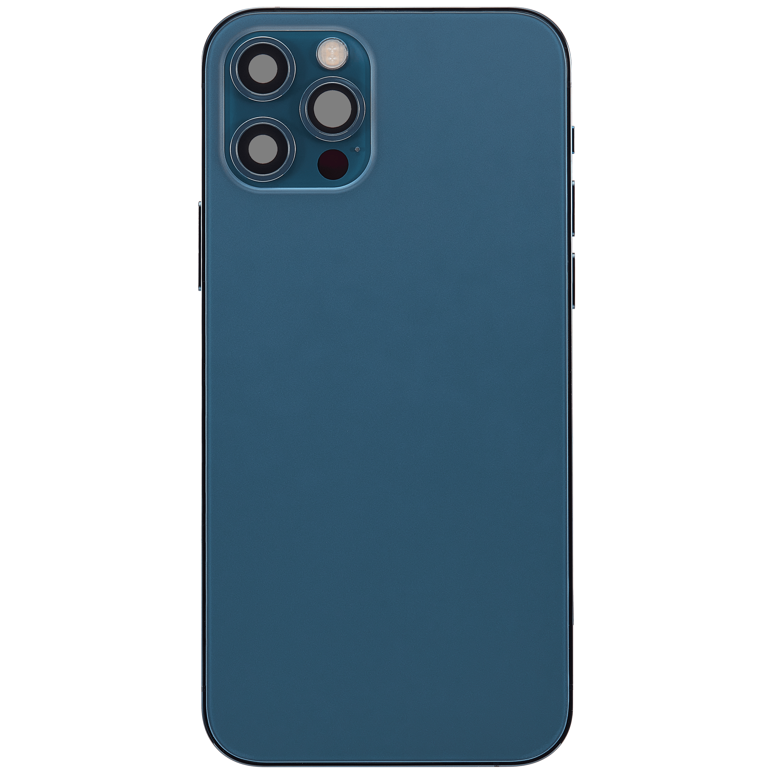 Rückgehäuse mit Ladebuchsen-Flex und Kleinteilen für iPhone 12 Pro (US-Version) (ausgebautes Originalteil: Grade C) (Pacific Blue) – Bild 3