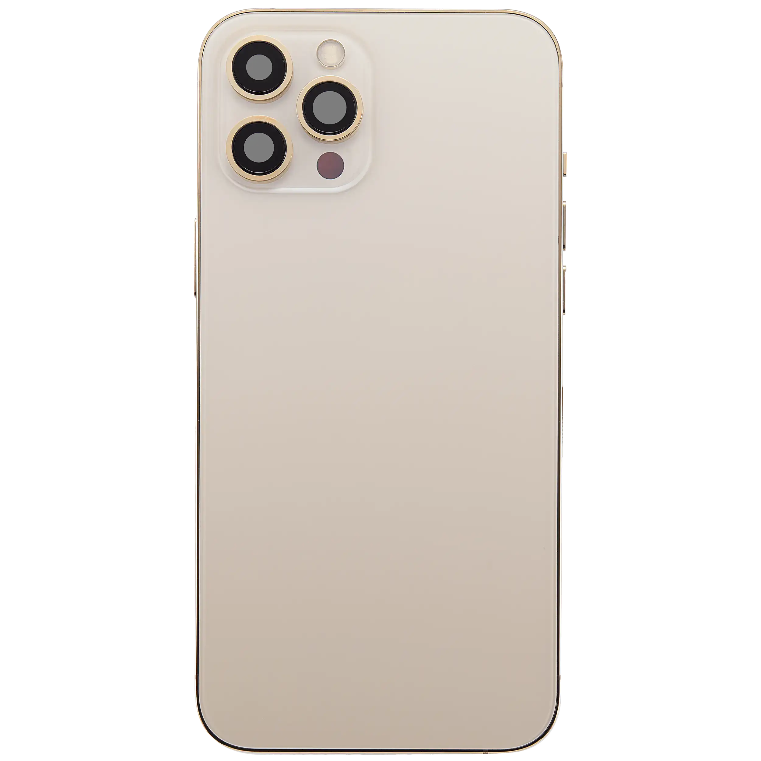 Rückgehäuse mit Ladebuchsen-Flex und Kleinteilen für iPhone 12 Pro Max (EU / globale Version) (ausgebautes Originalteil: Grade B) (Gold) – Bild 3
