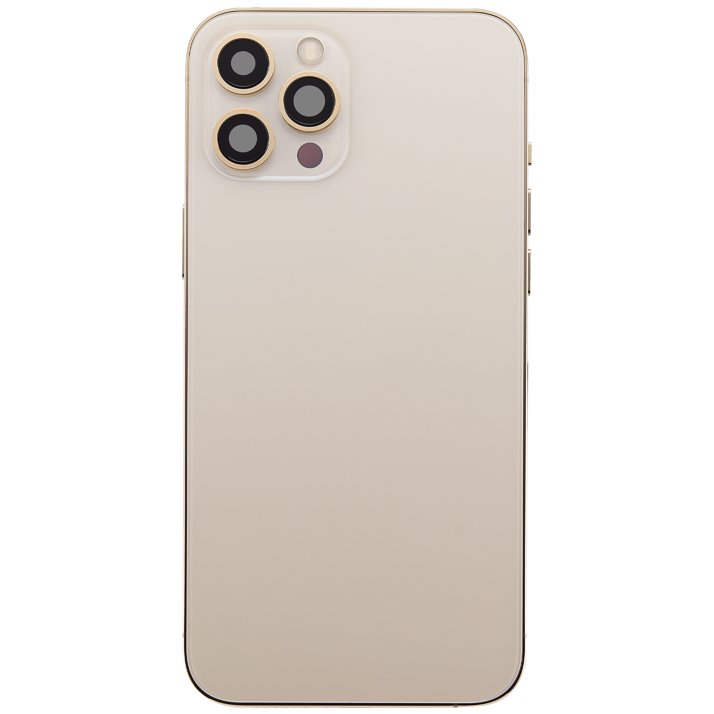 Rückgehäuse mit Ladebuchsen-Flex und Kleinteilen für iPhone 12 Pro Max (EU / globale Version) (ausgebautes Originalteil: Grade C) (Gold) – Bild 3