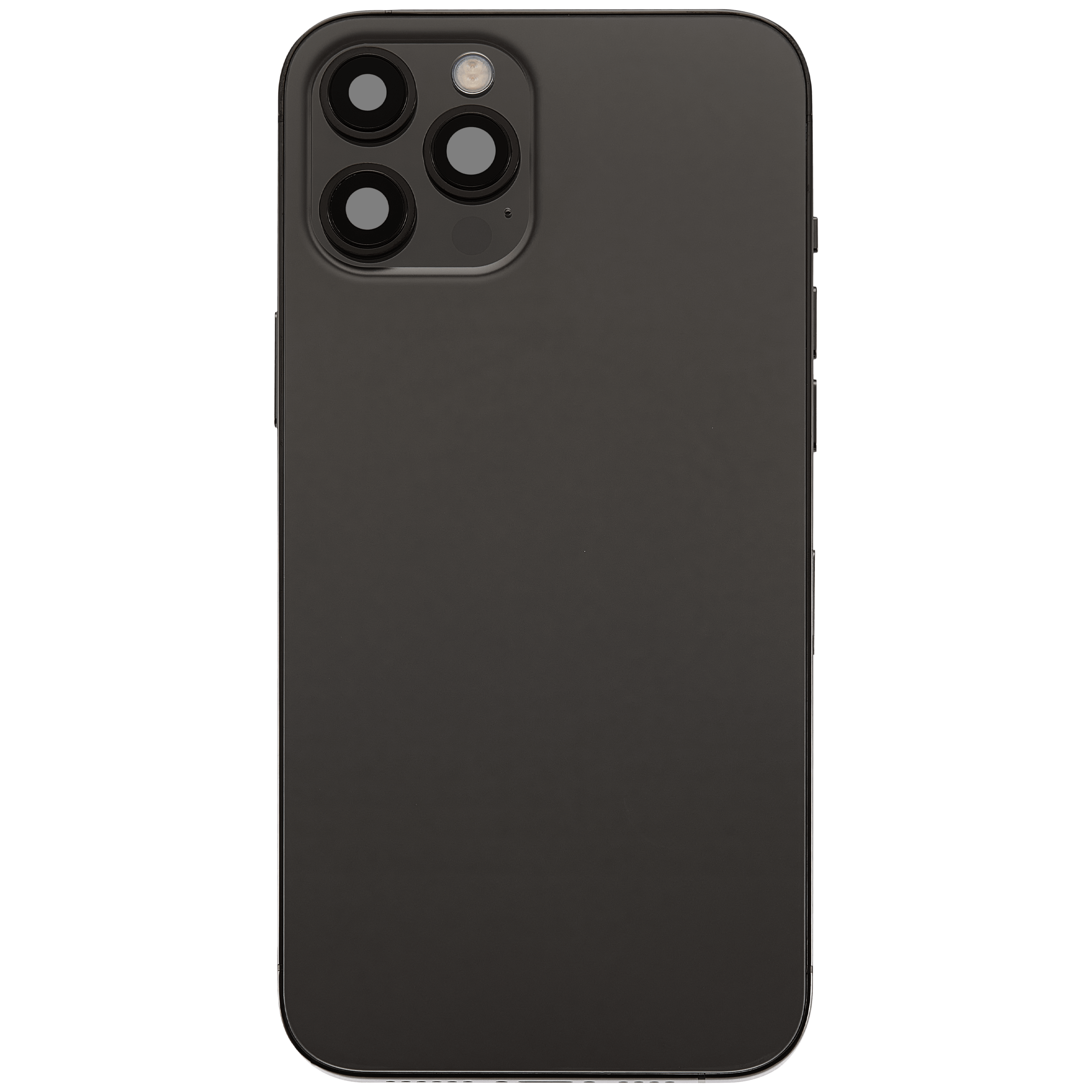Rückgehäuse mit Ladebuchsen-Flex und Kleinteilen für iPhone 12 Pro Max (EU / globale Version) (ausgebautes Originalteil: Grade C) (Graphite) – Bild 3