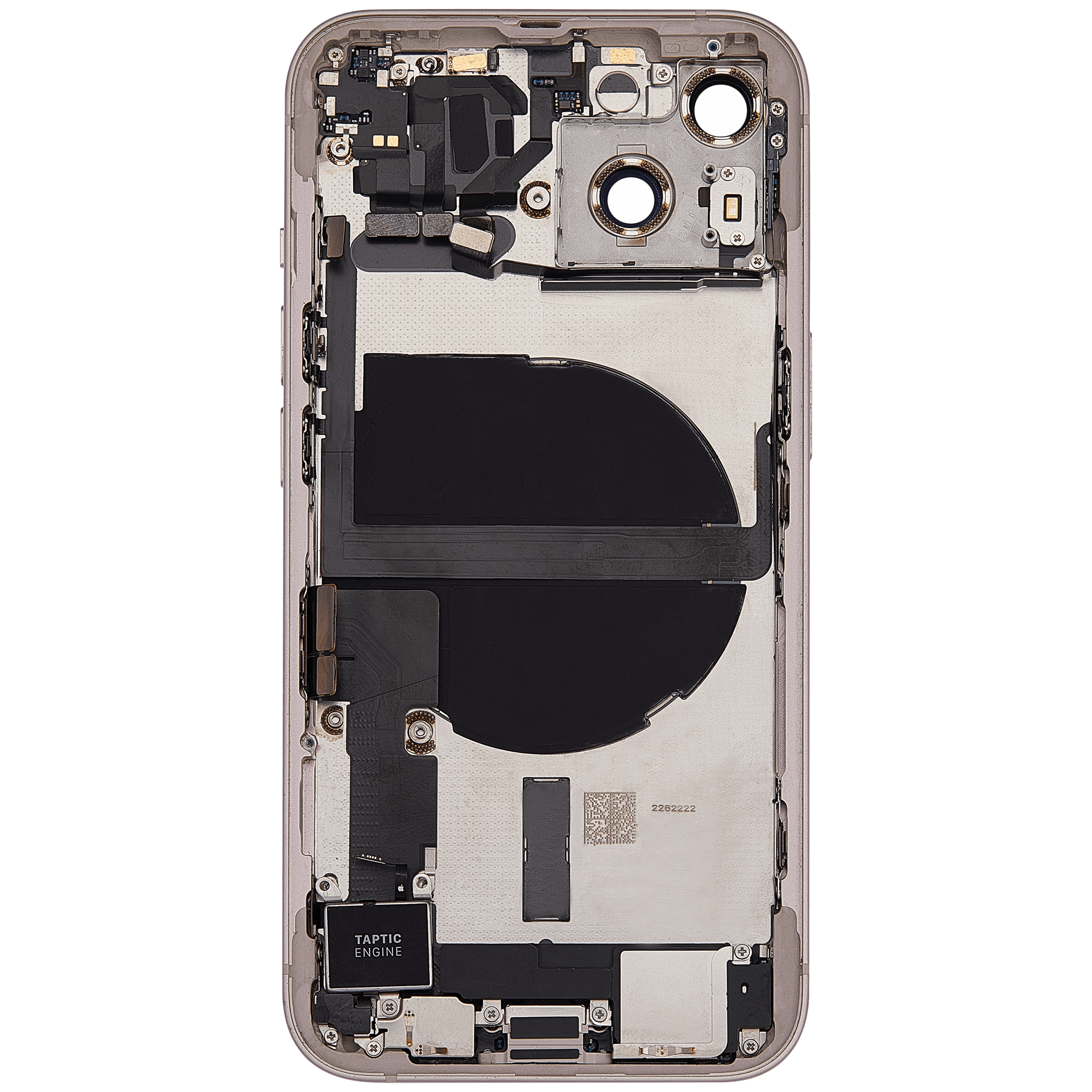 Rückgehäuse mit Ladebuchsen-Flex und Kleinteilen für iPhone 13 (EU / globale Version) (ausgebautes Originalteil: Grade C) (Pink (Rosa)) – Bild 3