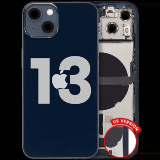 Rückgehäuse mit Ladebuchsen-Flex und Kleinteilen für iPhone 13 (US-Version) (ausgebautes Originalteil: Grade A) (Midnight)