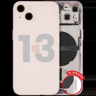 Rückgehäuse mit Ladebuchsen-Flex und Kleinteilen für iPhone 13 (US-Version) (ausgebautes Originalteil: Grade B) (Pink (Rosa))