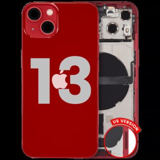 Rückgehäuse mit Ladebuchsen-Flex und Kleinteilen für iPhone 13 (US-Version) (ausgebautes Originalteil: Grade C) (Red (Rot))