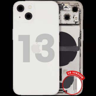 Rückgehäuse mit Ladebuchsen-Flex und Kleinteilen für iPhone 13 (US-Version) (ausgebautes Originalteil: Grade C) (Starlight)