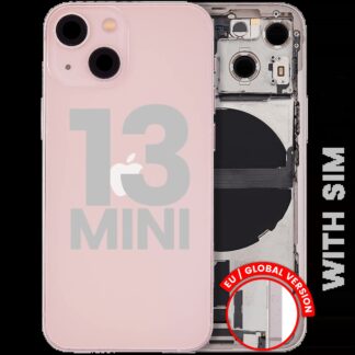 Rückgehäuse mit Ladebuchsen-Flex und Kleinteilen für iPhone 13 Mini (EU / globale Version) (ausgebautes Originalteil: Grade B) (Pink (Rosa))