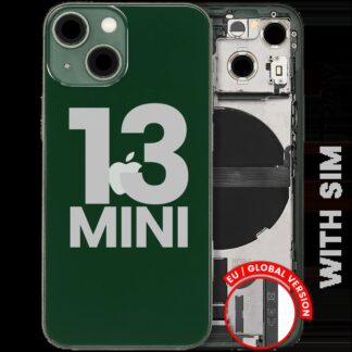 Rückgehäuse mit Ladebuchsen-Flex und Kleinteilen für iPhone 13 Mini (EU / globale Version) (ausgebautes Originalteil: Grade C) (Green (Grün))