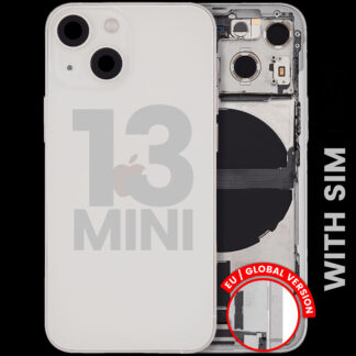 Rückgehäuse mit Ladebuchsen-Flex und Kleinteilen für iPhone 13 Mini (EU / globale Version) (ausgebautes Originalteil: Grade C) (Starlight)