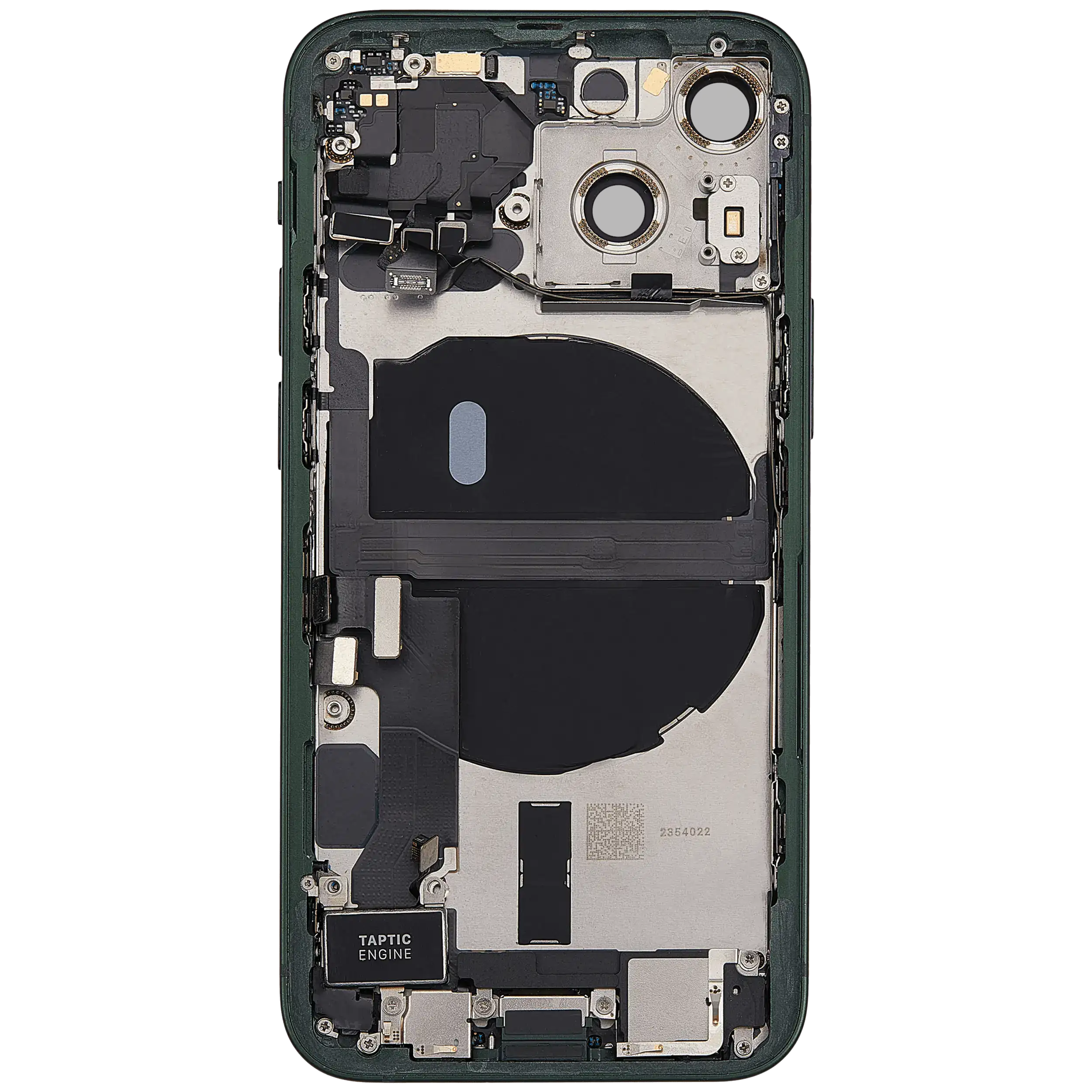 Rückgehäuse mit Ladebuchsen-Flex und Kleinteilen für iPhone 13 Mini (US-Version) (ausgebautes Originalteil: Grade C) (Green (Grün)) – Bild 4