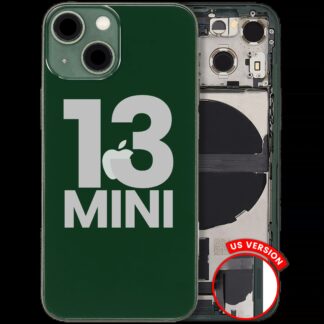 Rückgehäuse mit Ladebuchsen-Flex und Kleinteilen für iPhone 13 Mini (US-Version) (ausgebautes Originalteil: Grade C) (Green (Grün))