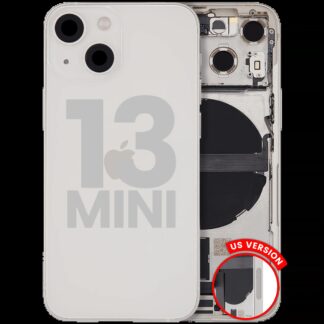 Rückgehäuse mit Ladebuchsen-Flex und Kleinteilen für iPhone 13 Mini (US-Version) (ausgebautes Originalteil: Grade C) (Starlight)