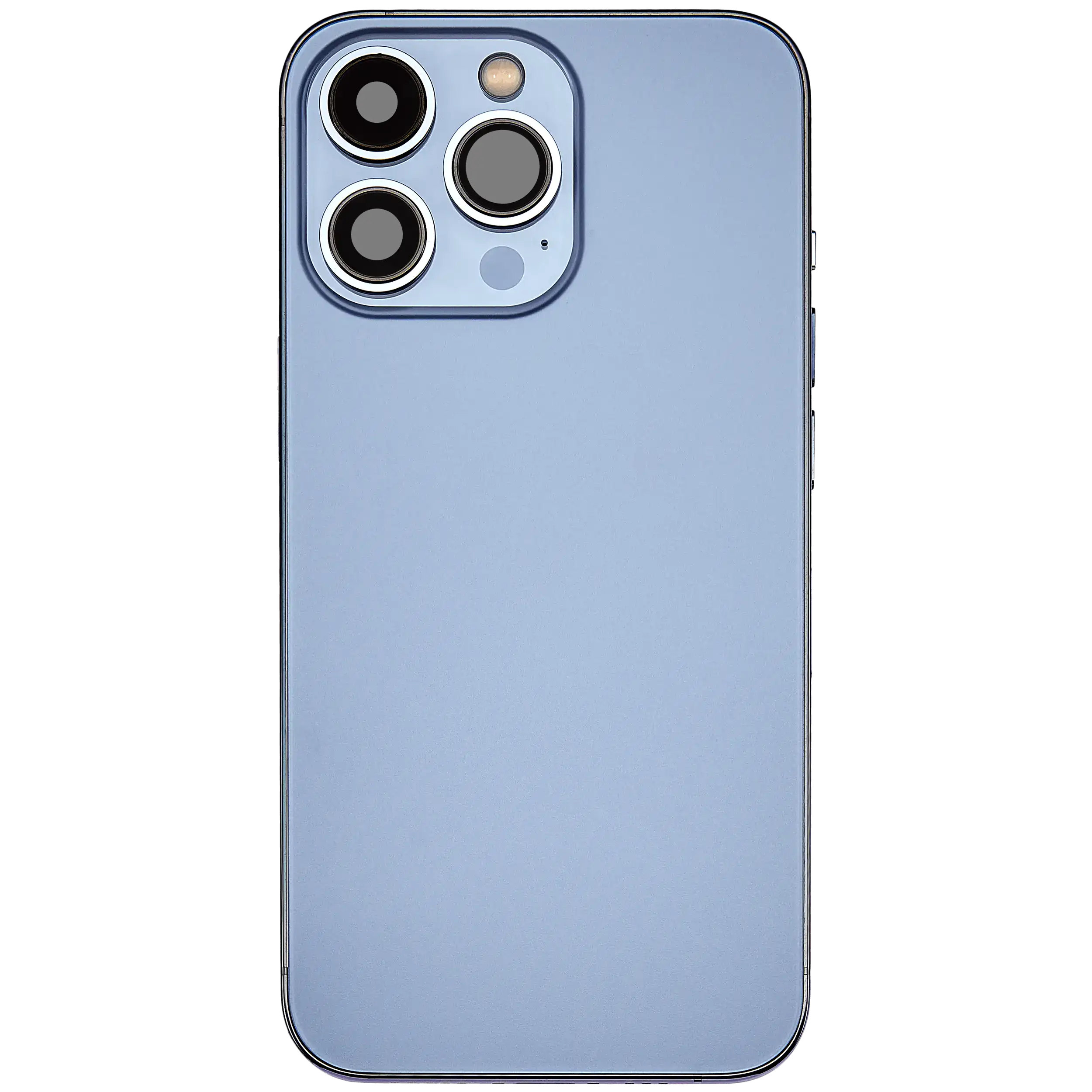 Rückgehäuse mit Ladebuchsen-Flex und Kleinteilen für iPhone 13 Pro (EU / globale Version) (ausgebautes Originalteil: Grade B) (Sierra Blue) – Bild 3