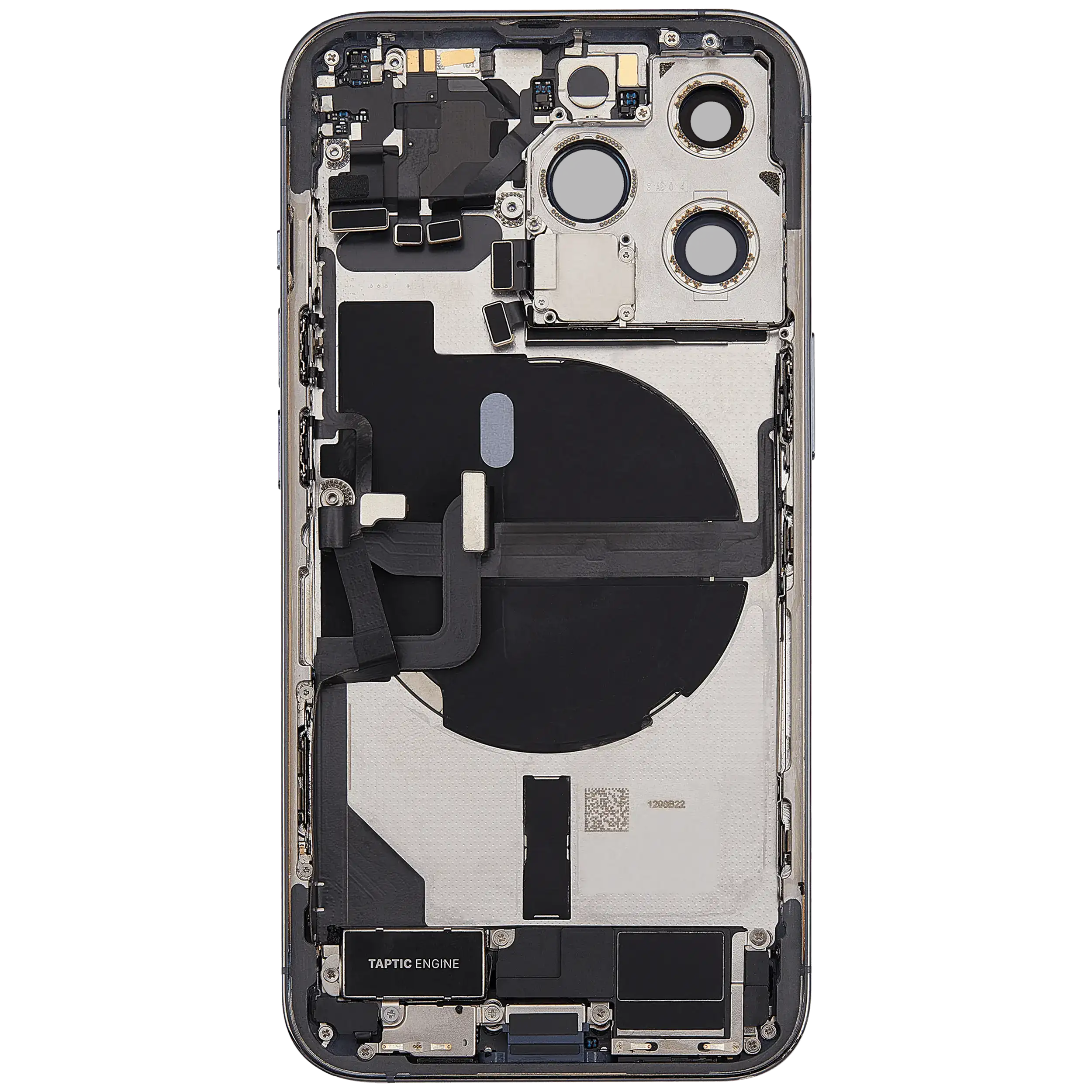 Rückgehäuse mit Ladebuchsen-Flex und Kleinteilen für iPhone 13 Pro (EU / globale Version) (ausgebautes Originalteil: Grade B) (Sierra Blue) – Bild 4