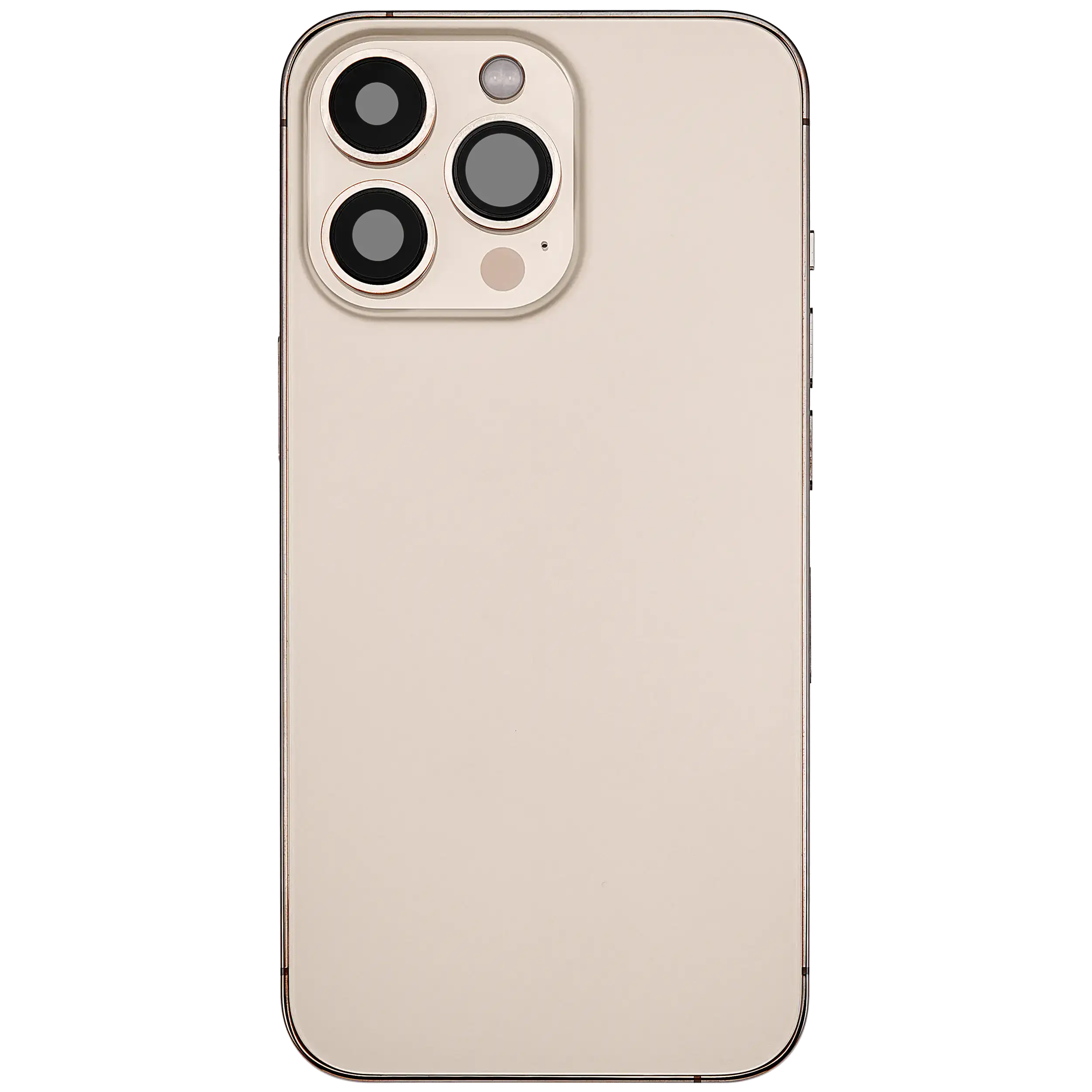 Rückgehäuse mit Ladebuchsen-Flex und Kleinteilen für iPhone 13 Pro (EU / globale Version) (ausgebautes Originalteil: Grade C) (Gold) – Bild 3