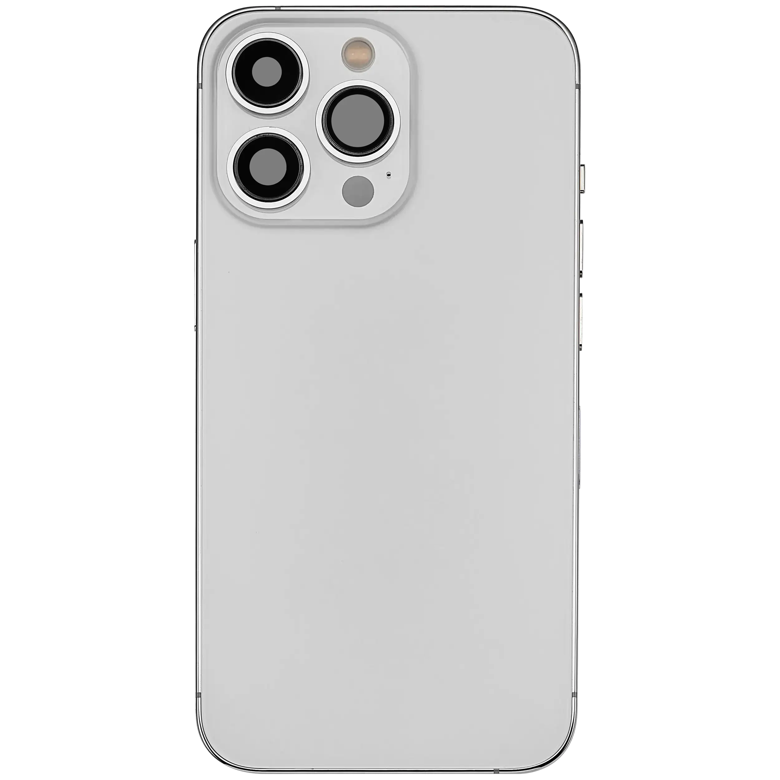 Rückgehäuse mit Ladebuchsen-Flex und Kleinteilen für iPhone 13 Pro (EU / globale Version) (ausgebautes Originalteil: Grade C) (Silver (Silber)) – Bild 3