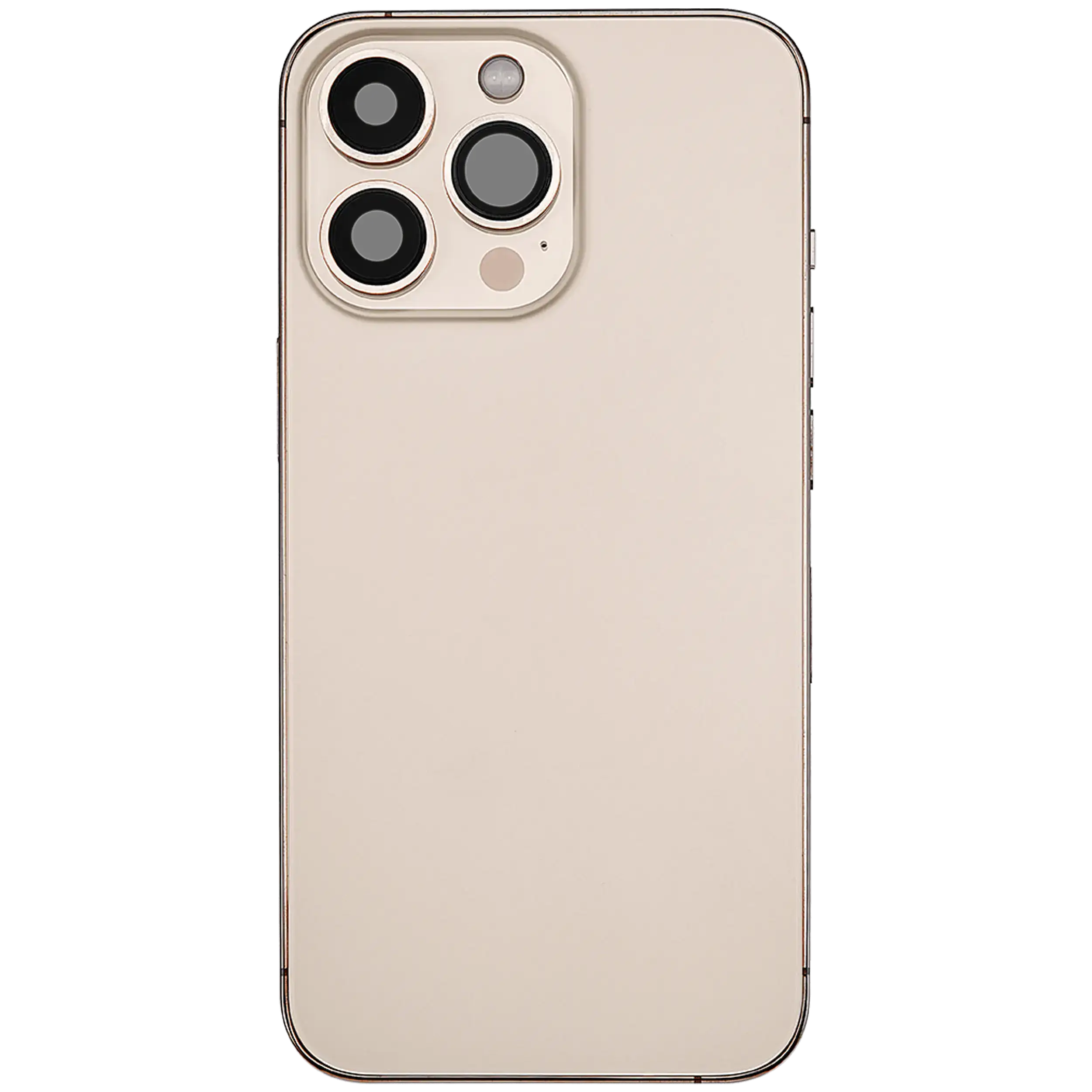 Rückgehäuse mit Ladebuchsen-Flex und Kleinteilen für iPhone 13 Pro (US-Version) (ausgebautes Originalteil: Grade A) (Gold) – Bild 4