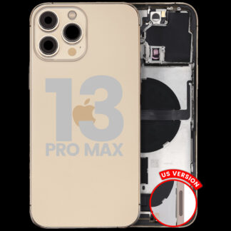 Rückgehäuse mit Ladebuchsen-Flex und Kleinteilen für iPhone 13 Pro Max (US-Version) (ausgebautes Originalteil: Grade A) (Gold)