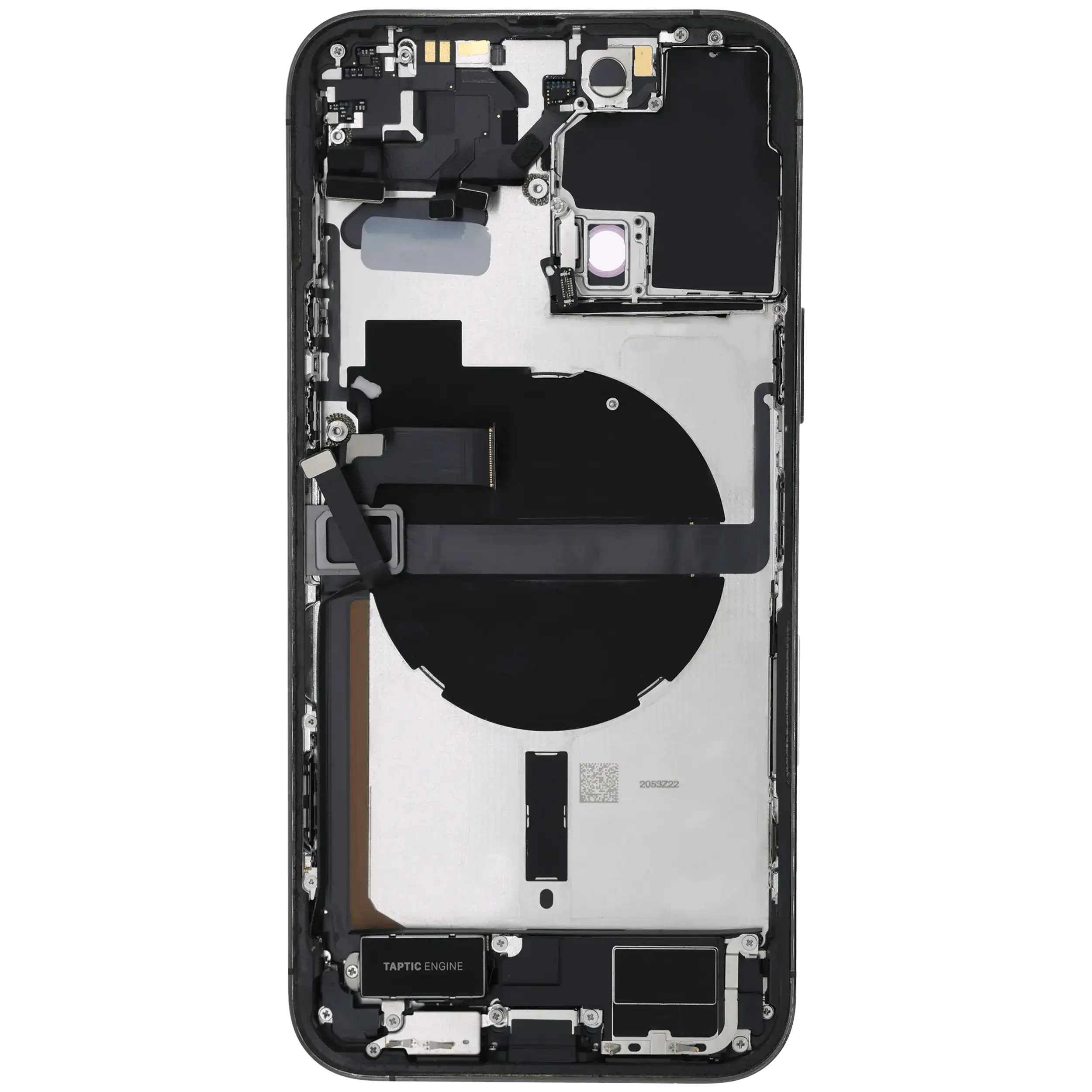 Rückgehäuse mit Ladebuchsen-Flex und Kleinteilen für iPhone 13 Pro Max (US-Version) (ausgebautes Originalteil: Grade A) (Graphite) – Bild 4